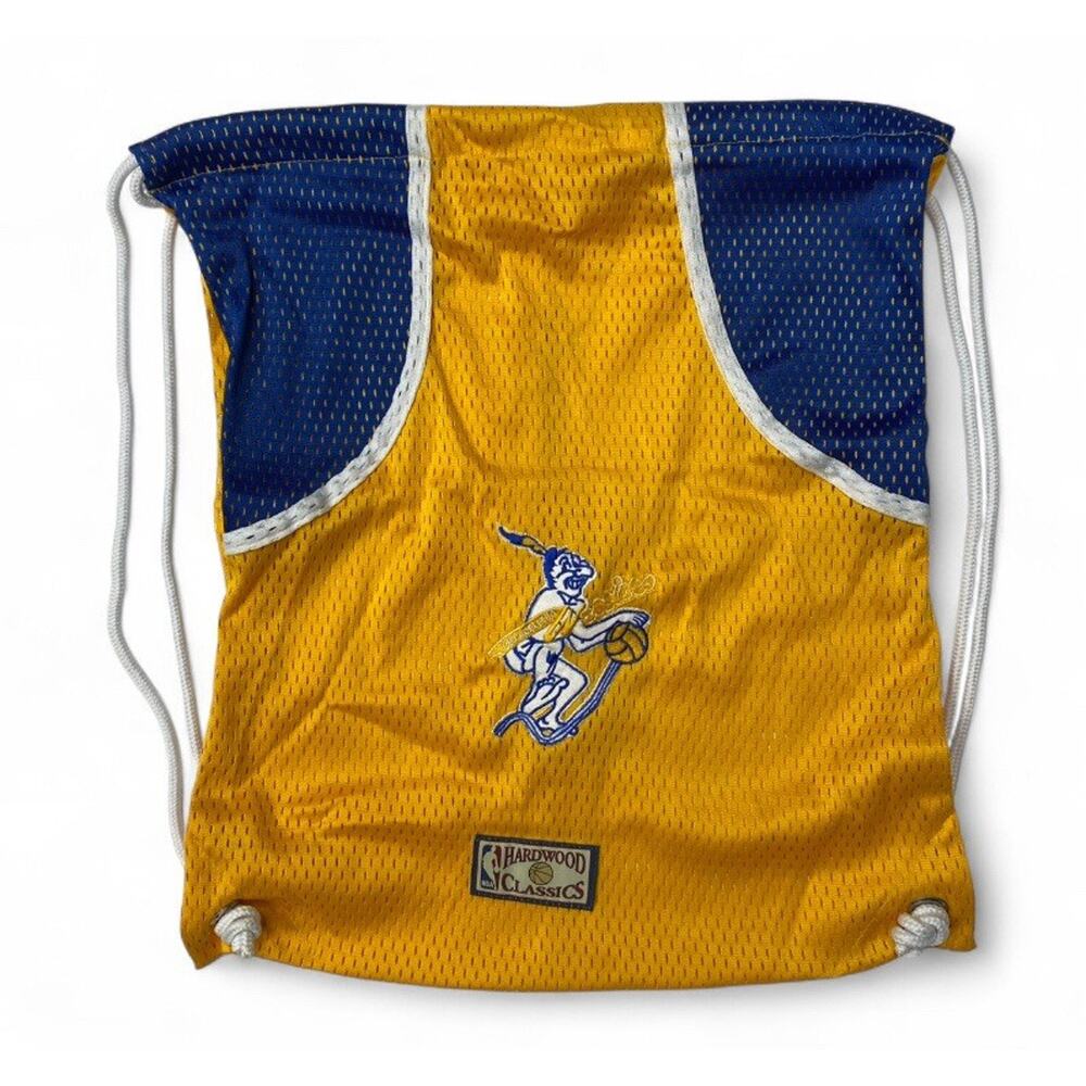 Vintage Golden State Warriors NBA Drawstring Bag Hardwood Classics Mesh